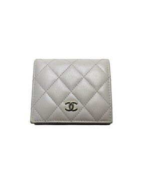 Chanel Caviar Leather Quilted Trifold Wallet